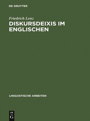 cover image of Diskursdeixis im Englischen